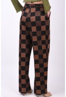 Pantaloni Dama Jdy Jdyjaco One Black/Brown Checks